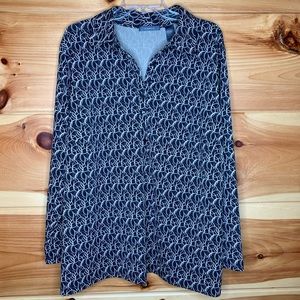 Liz Claiborne 2X Black/Brown Tunic